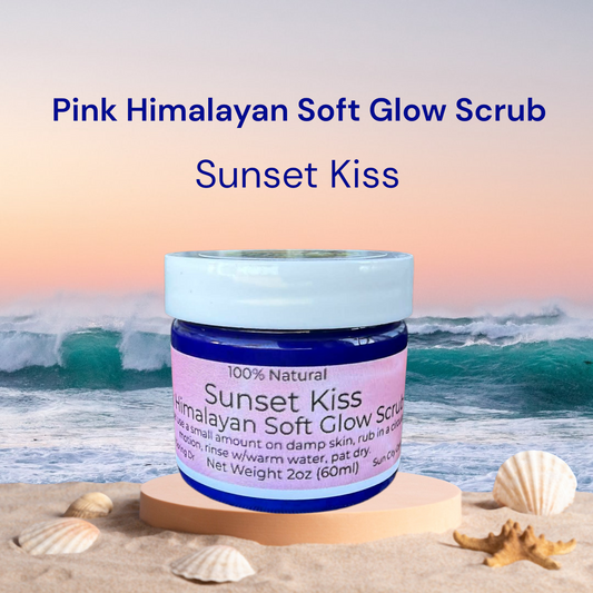 Pink Himalayan Soft Glow Scrub – Pure | Natural Exfoliating Body Scrub with Coconut & Almond Oils