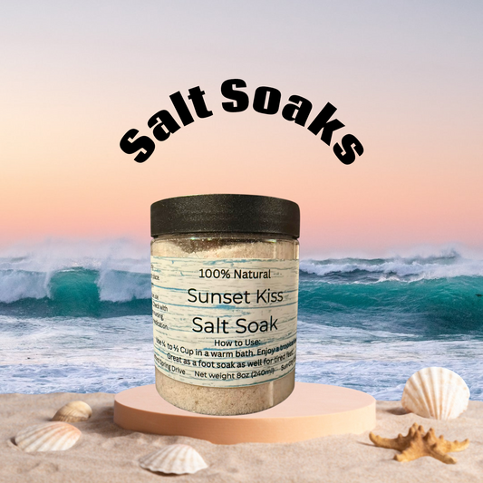 Pure Scentsational Salt Soaks – Handmade Bath Soak with Epsom & Himalayan Salt (8 oz)