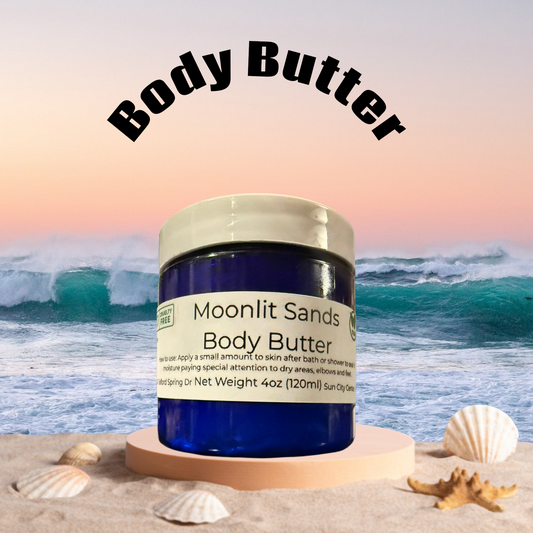 Pure Whipped Body Butter – Handmade Moisturizing Butter with Shea, Coconut & Jojoba Oil (2 oz / 4 oz)
